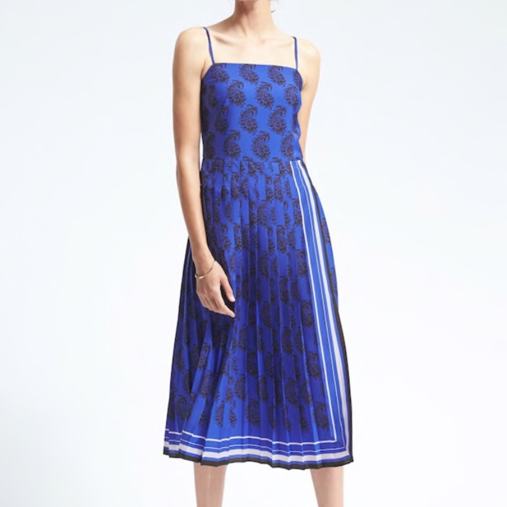 - NWT banana republic pleated dress size 14